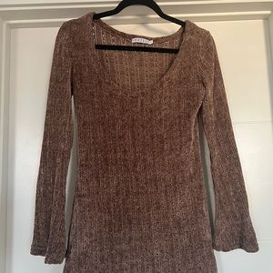 BOHO BABE MINI DRESS MOCHA (PRINCESS POLLY)